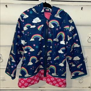 Rainbow and Cloud Kids Raincoat